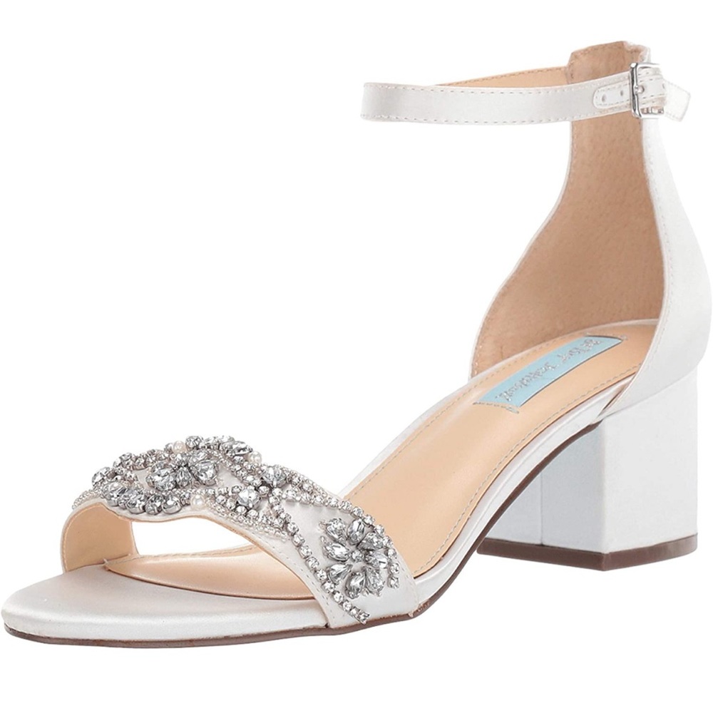 Betsey Johnson Women's Ankle-Strap Heeled Sandal